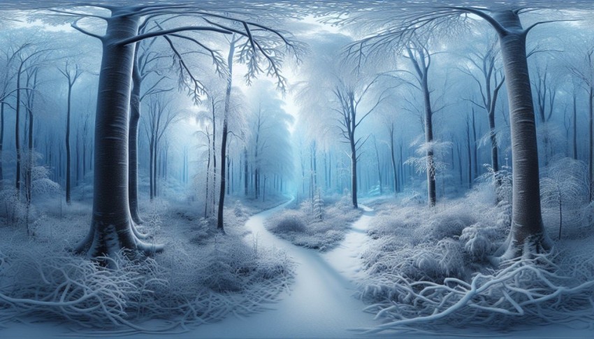 Snap an image of the first snowfall on a quiet woodland trail 9