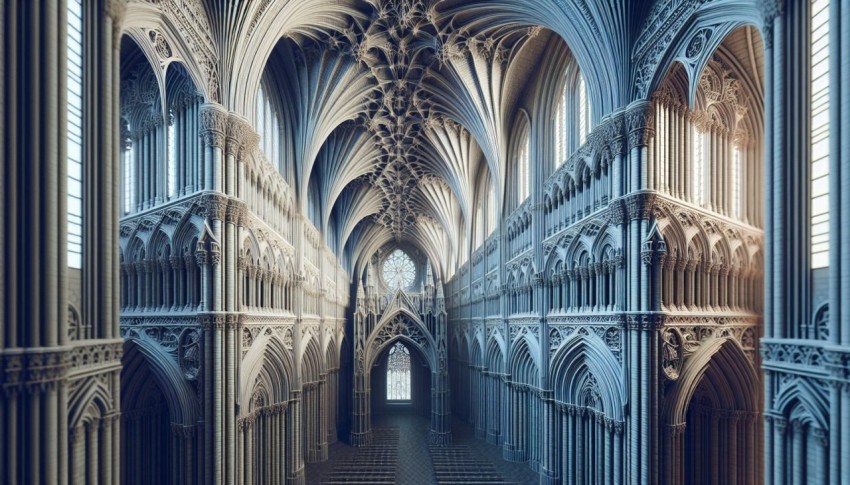 Photograph the intricate details of Gothic cathedral architecture  8