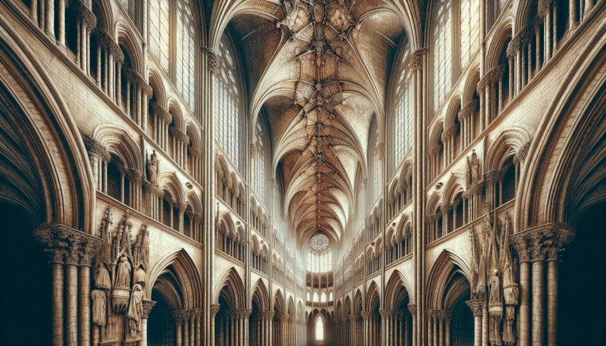 Photograph the intricate details of Gothic cathedral architecture  10