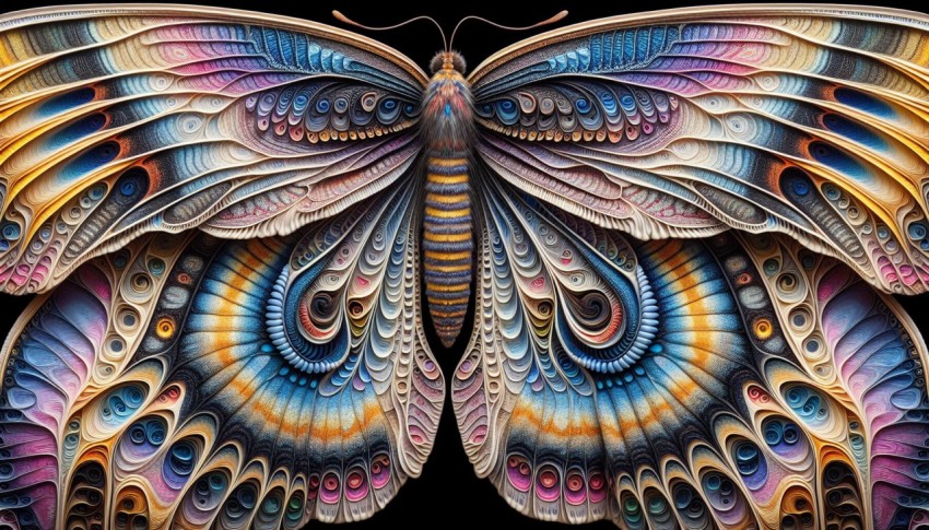 Photograph the intricate patterns on a butterfly's wings up close 3