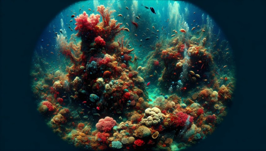 Photograph the vibrant colors and textures of a coral reef underwater 8