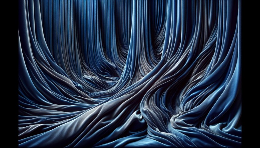 Capture the cascading folds of a velvet curtain 5