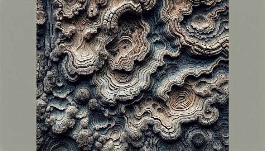 Take a detailed photo of the bark on an ancient tree 4