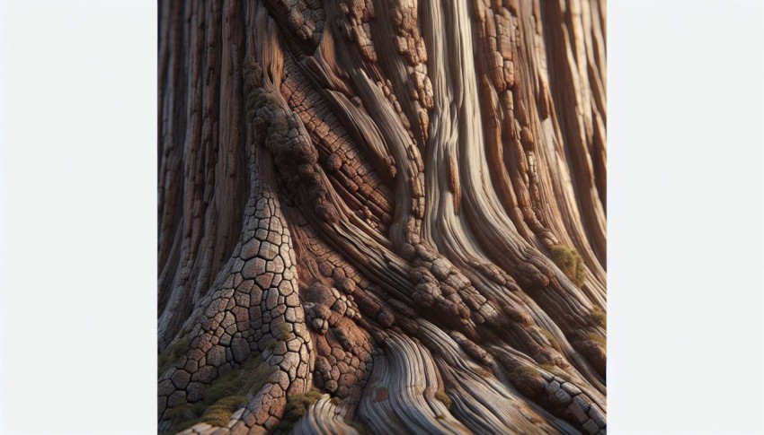 Take a detailed photo of the bark on an ancient tree 8