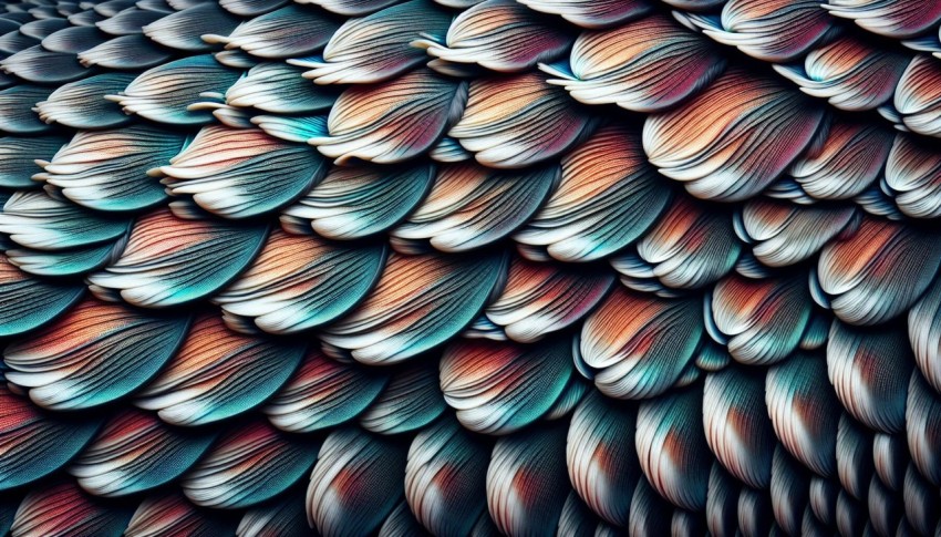 Photograph a close up of the scales on a fish 3