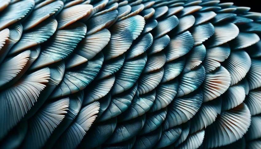 Photograph a close up of the scales on a fish 4