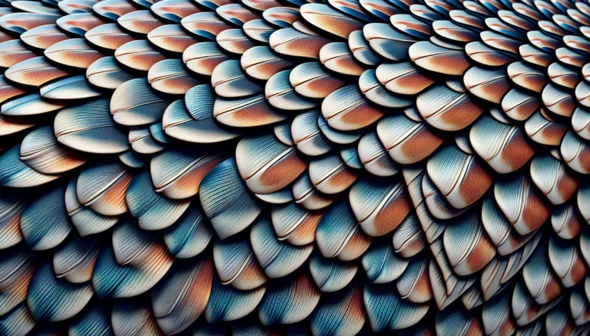 Photograph a close up of the scales on a fish 9