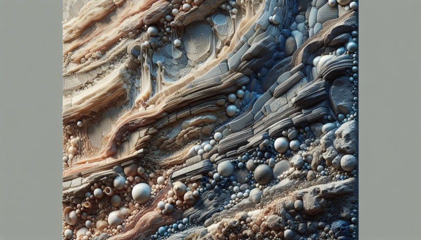 Take a photo of the contrasting textures on a piece of mixed media artwork 1