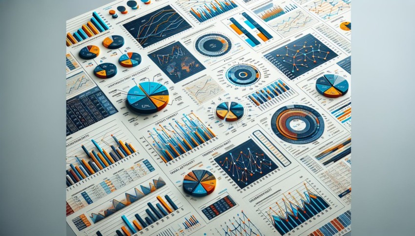 Image of a detailed financial report with graphs and data analysis 2