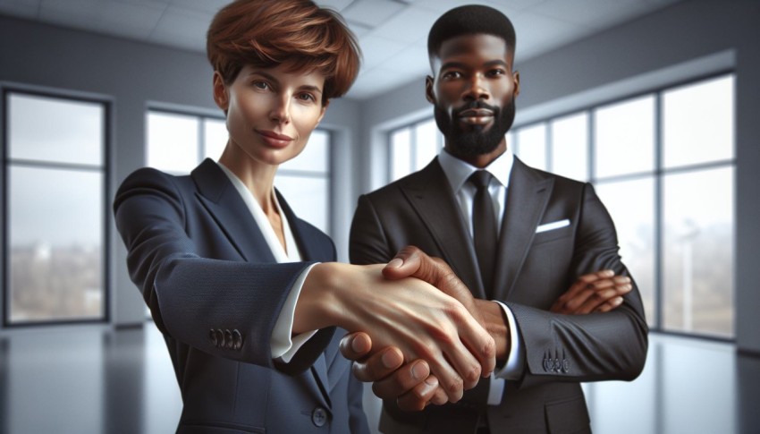 Photograph a handshake between two business people closing a deal 4