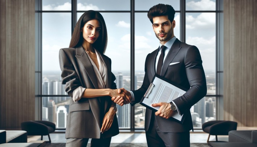 Photograph a handshake between two business people closing a deal 5