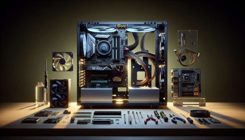 Document the process of building a custom gaming PC 5