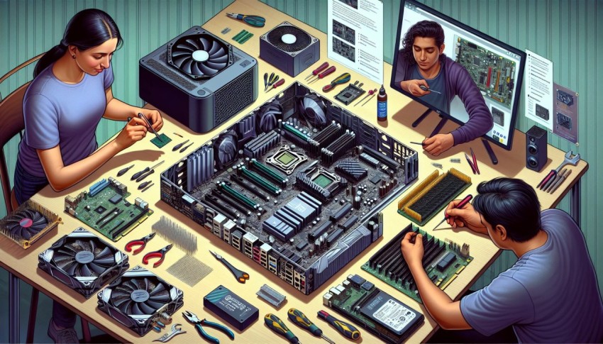 Document the process of building a custom gaming PC 3