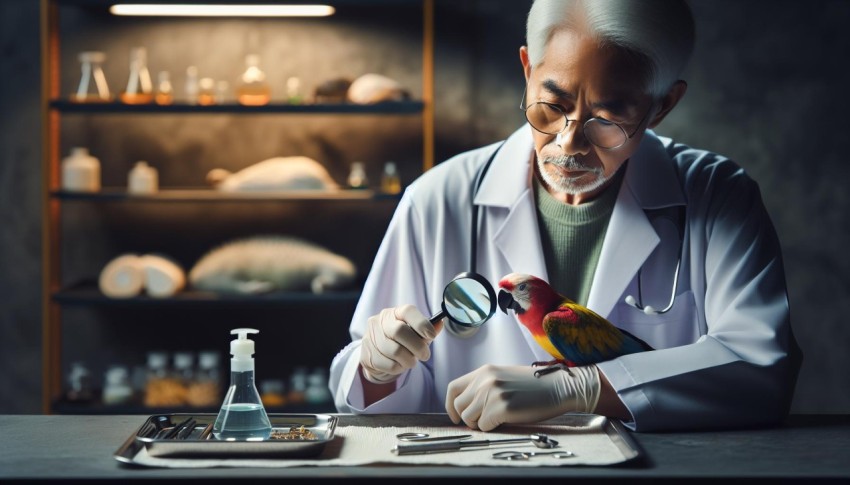 Feathered Friend in Care  A Bird's Veterinary Visit