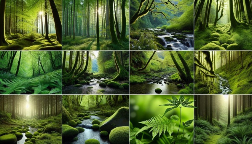 Green Sanctuary  The Photographic Homage to Nature's Palette