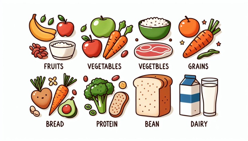 อาหาร 5 หมู่มีอะไรบ้าง What are the Five Food Groups