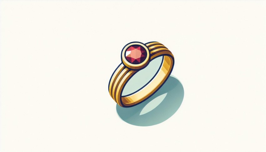 แหวน Ring พื้นหลังขาว  graphic white background