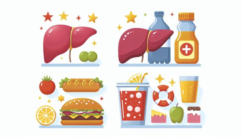 อาหาร 3 อย่าง จบ ไขมันพอกตับ 3 Foods to Treat Fatty Liver พื้นหลังขาว  graphic white background