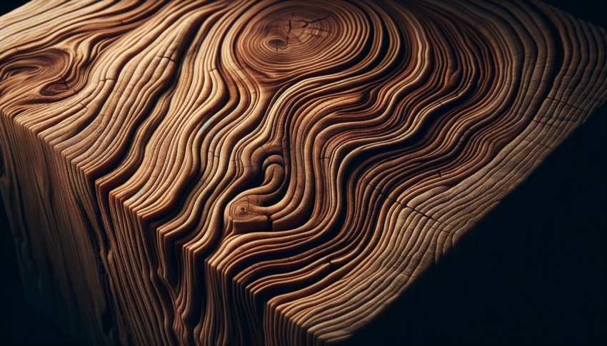 Close up of a Natural wood