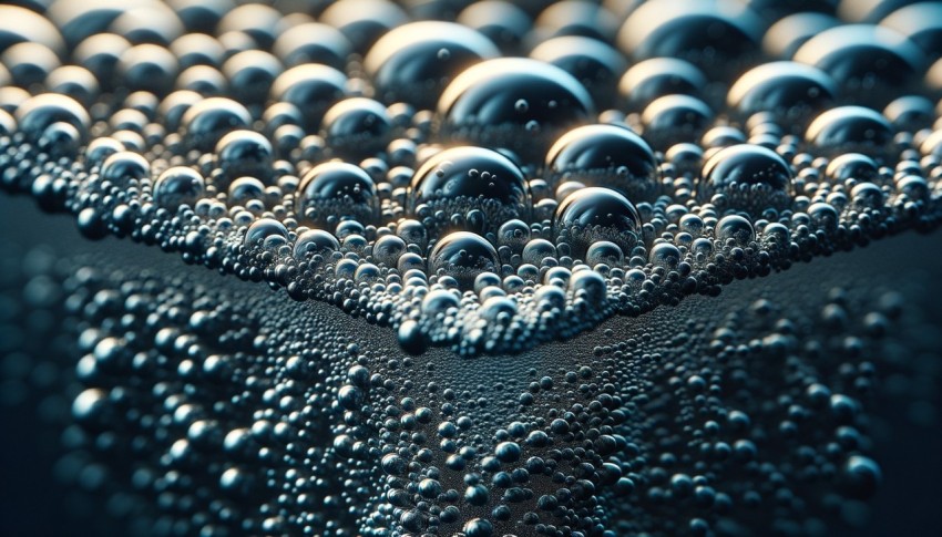 Macro photography of water details: A close-up look at bubbles, textures, and patterns.