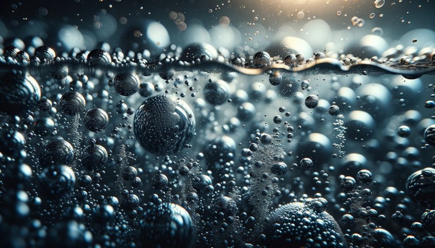 Macro photography of water details: A close-up look at bubbles, textures, and patterns.