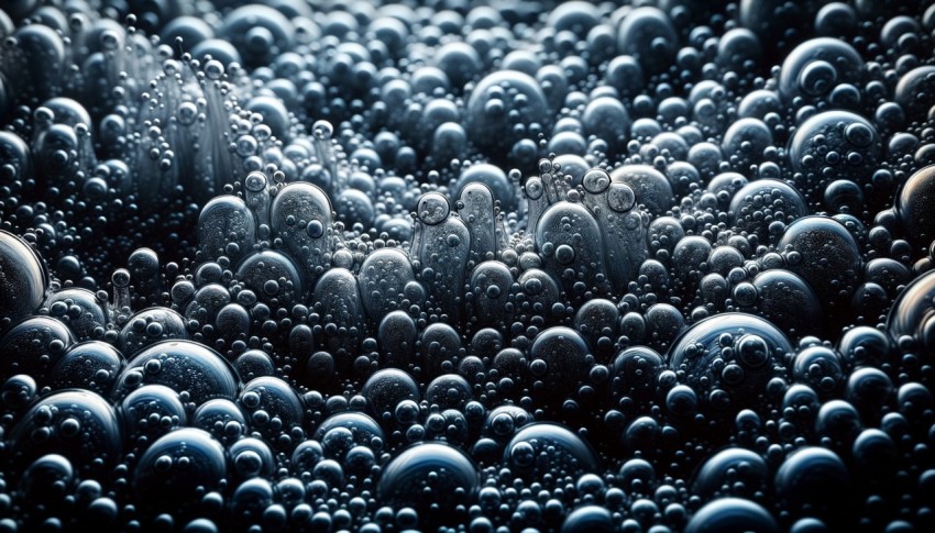 Macro photography of water details: A close-up look at bubbles, textures, and patterns.