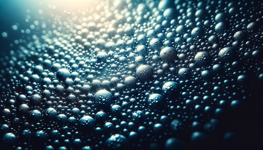 Macro photography of water details: A close-up look at bubbles, textures, and patterns.