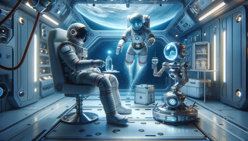 Surgical robots or robots that replace doctors on space stations.