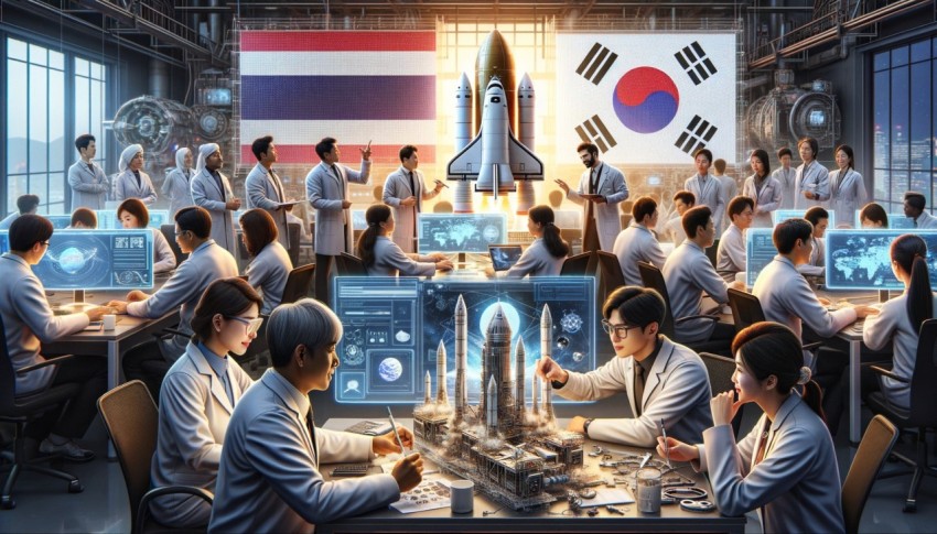 Thailand and Korea collaborate to study the construction of spaceports.