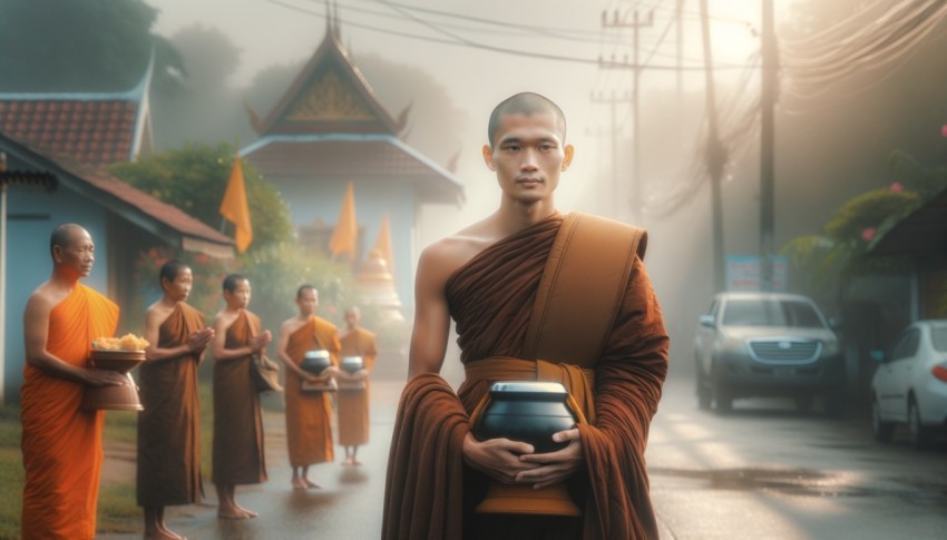 A grand merit-making event, offering alms to 30,000 monks, attended by hundreds of thousands of Thai and Myanmar Buddhists.