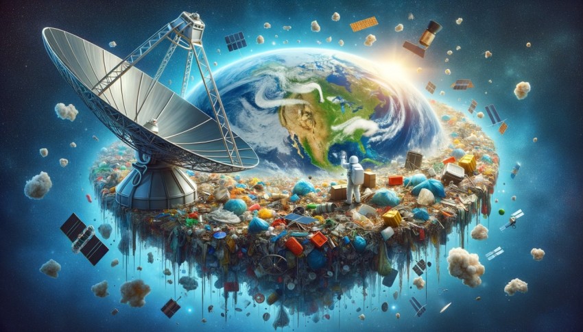 NASA uses satellite dishes to survey the world's garbage and plans to destroy it.