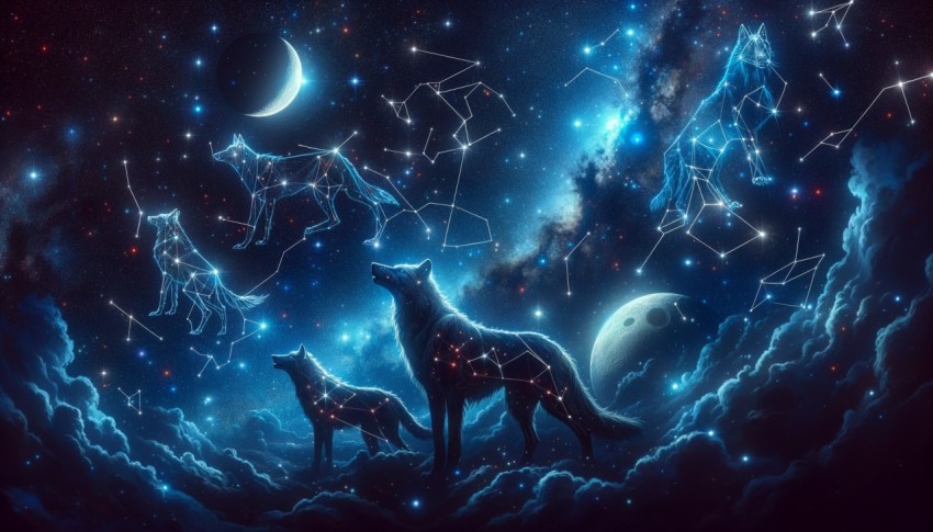 The Wolf and the Moon – A Lunar Tale, where the wolf howls under the moon's glow.