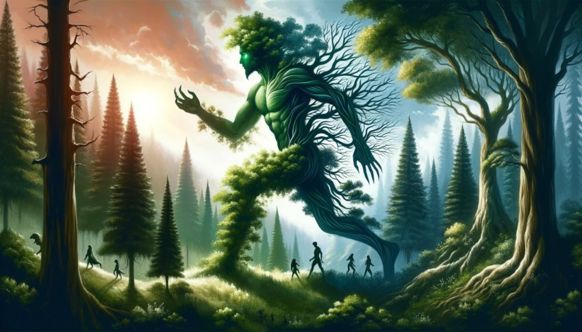 Legend of a large, mysterious creature in the forest that has never been seen before.