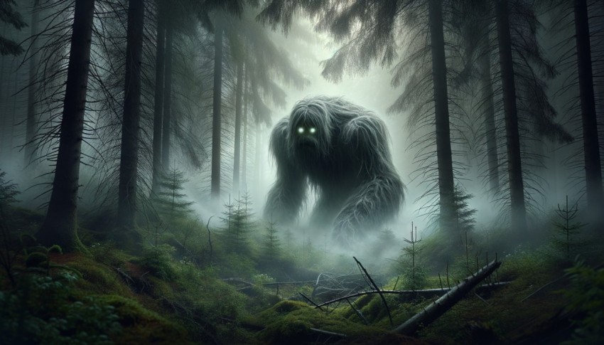 Legend of a large, mysterious creature in the forest that has never been seen before.