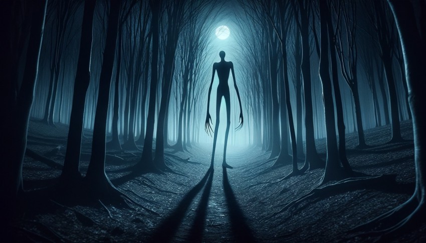 Strange beings that look like people in costume are unusual and often live in the forest.