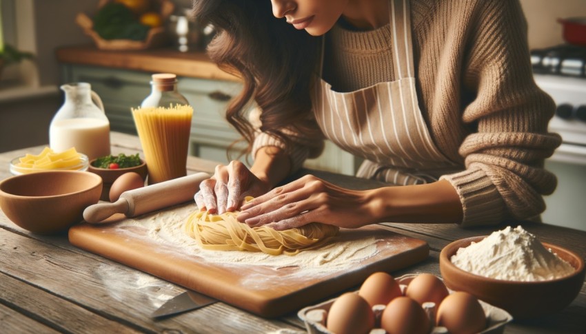 Menu items that have pasta as the main ingredient.