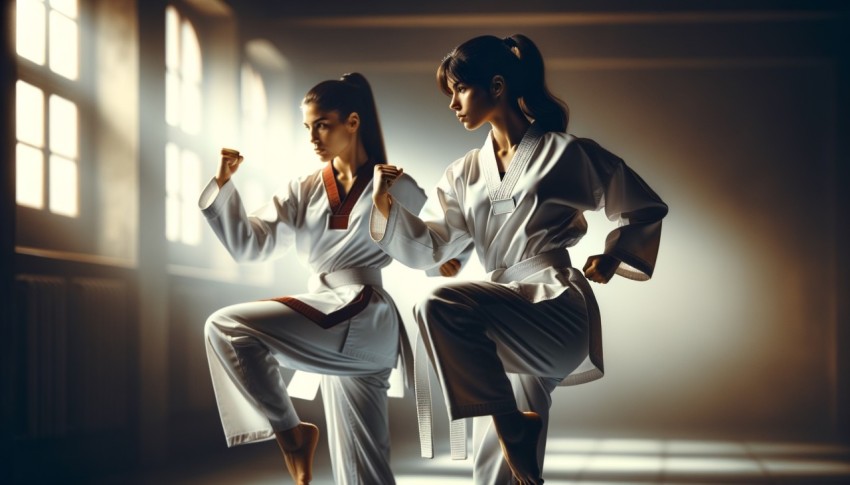 Scoring in taekwondo depends on the power and accuracy of the attacks that comply with the rules.