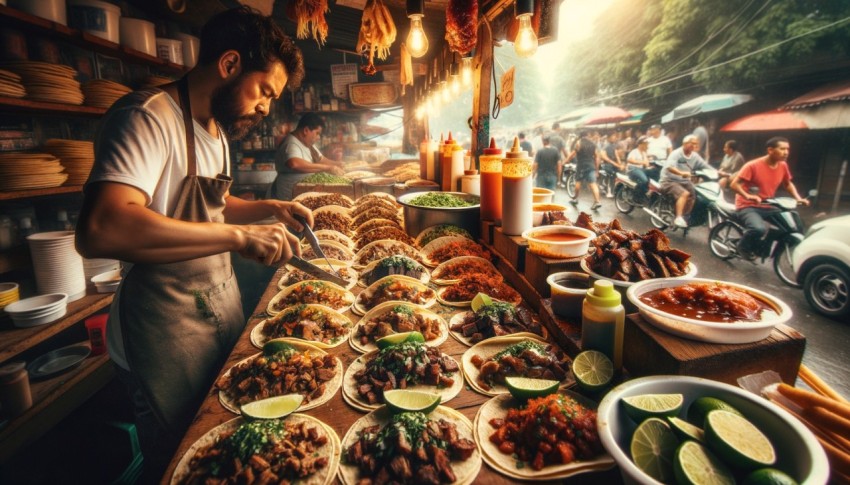 Mexican food made from corn flour or wheat flour, kneaded into a flat sheet and then fried or grilled until crispy.