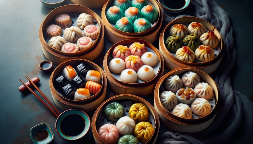 Chinese dim sum is a light meal from China, often served in the form of pastries or snacks.