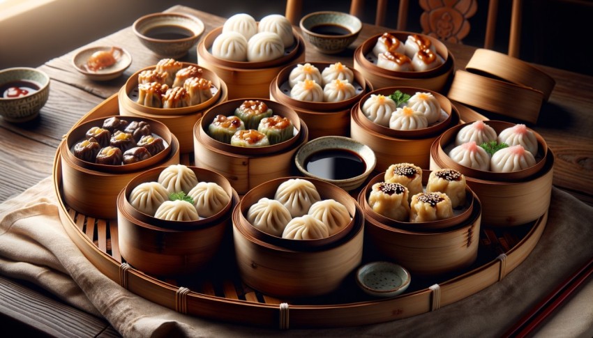 Chinese dim sum is a light meal from China, often served in the form of pastries or snacks.