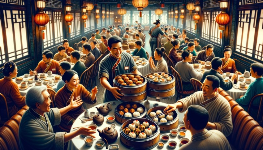 Chinese dim sum is a light meal from China, often served in the form of pastries or snacks.