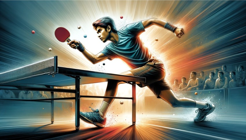 Fast movement and predictable direction of the ping pong ball. Make the ping pong competition full of excitement.