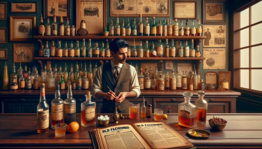 Images of mocktails, both blended and prepared by a bartender.