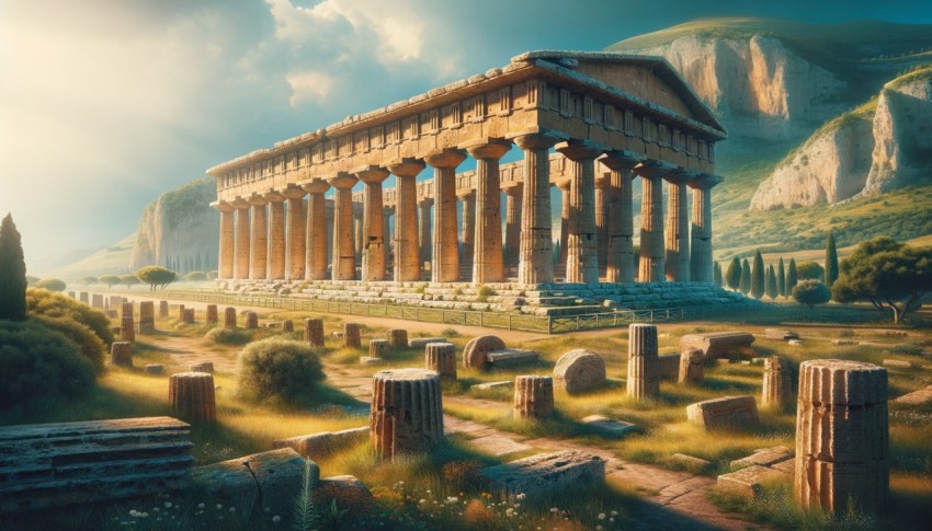 Various types of legendary Greek architecture