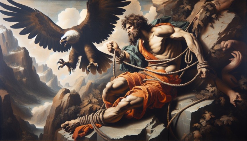 The gods of Greek mythology clashing in heaven