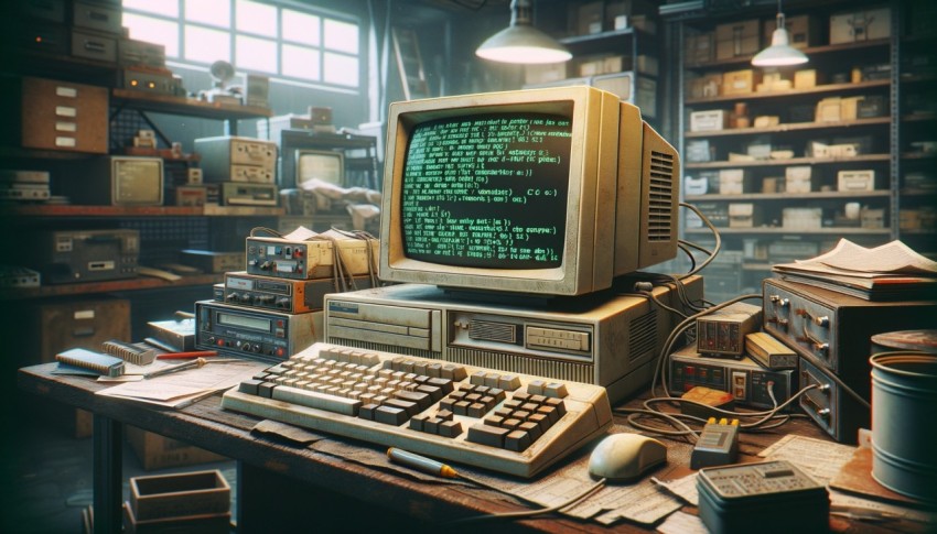 Modern house in the 90s in the old days with a warm atmosphere