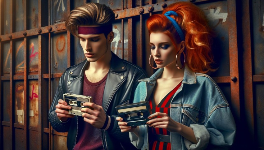 90s retro style mixed with modern