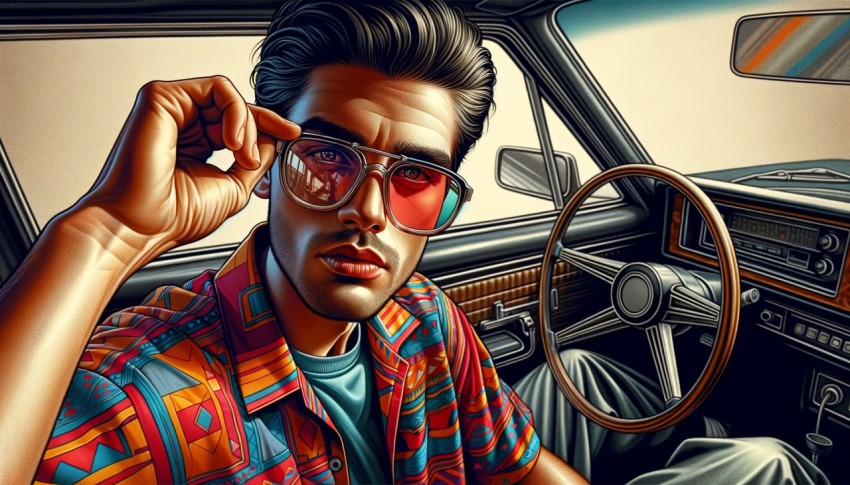 90s retro style mixed with modern