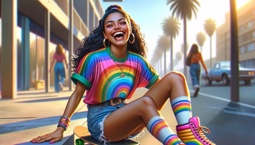 90s retro style mixed with modern