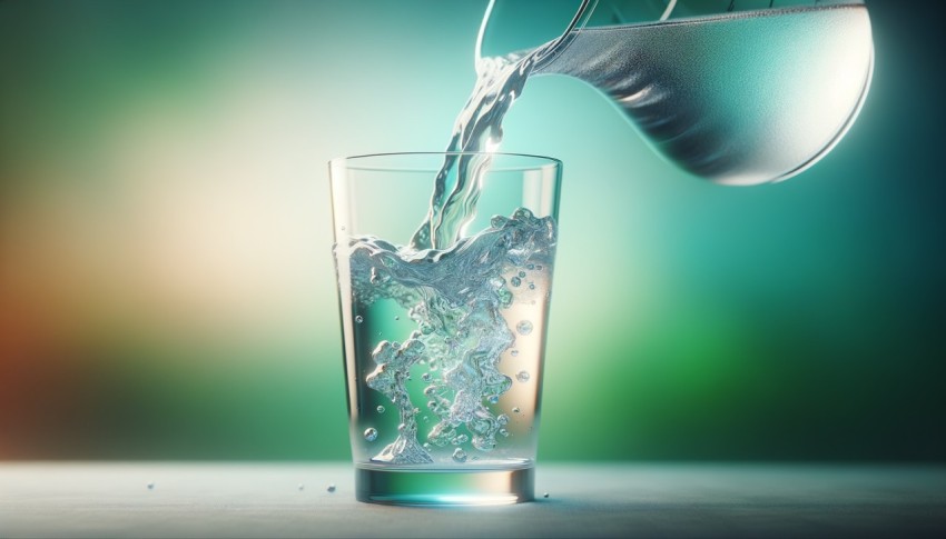 Drinking glasses for clean water and fruit juices